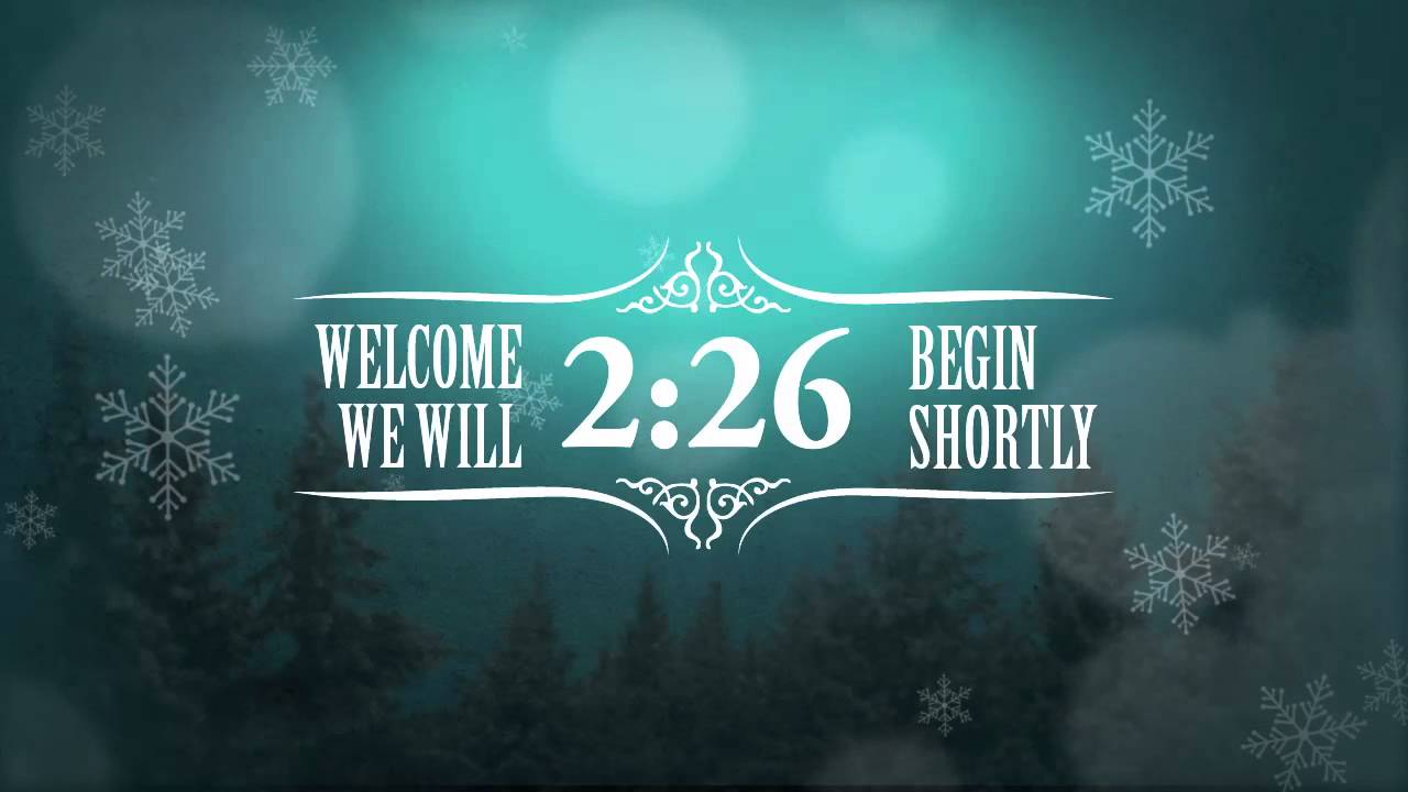 Christmas Event Countdown Video Green Background Free Worship